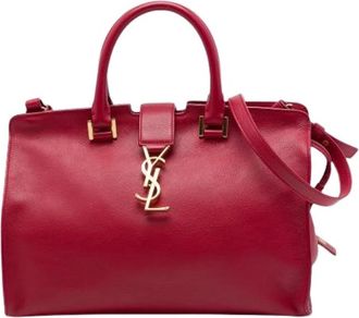 Saint Laurent Pre-owned Downtown Cabas - Dames - Vintage Handtas - Rood - ONE Size - Leer - Vintage