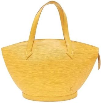 Louis Vuitton Pre-owned Epi Saint Jacques Bag - Dames - Vintage Handtas - Geel - ONE Size - Leer - Vintage