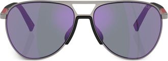 Prada Linea Rossa sunglasses - men - Metal - 40 - Silver
