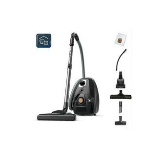 Rowenta Aspiradora De Trineo Negra Y Corcho De 400 W Y 64 Db - Yy5469fe - Rowenta