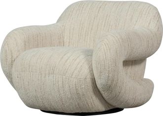 De Eekhoorn Design Loungesessel Folko, Chenille Light Beige melange