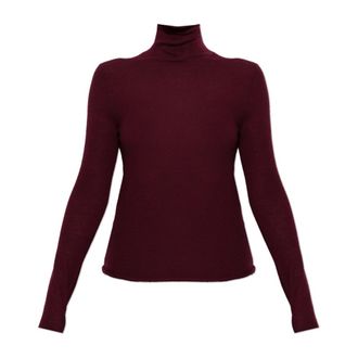 Lisa Yang Lory Cashmere Turtleneck - Dames - Cashmere truien - Rood - S - Leer - Truien & Vesten