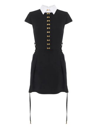 Elisabetta Franchi lace-up mini dress - Black