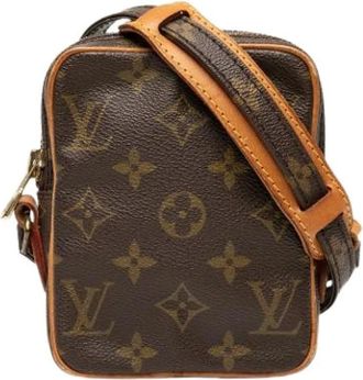 Louis Vuitton Pre-owned Cross Body Bags, female, Brown, Size: ONE SIZE Pre-owned Mini Danube