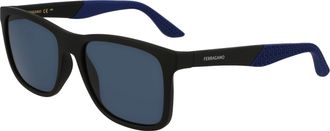 Ferragamo Blue Square Mens Sunglasses SF1028SN 002 56