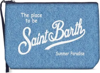 MC2 Saint Barth Clutches, female, Blue, Size: ONE SIZE Aline Pouch