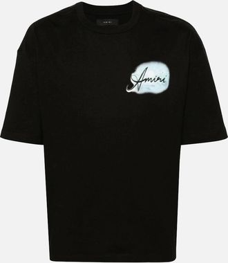 Amiri Mens Amiri Paradise Airbrush Oversized T-Shirt in Black - Size: 40