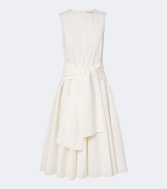 J.W.Anderson Cotton cloqu&eacute; midi dress