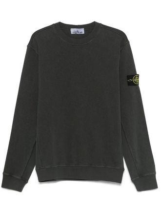 Stone Island Compass-badge sweatshirt - men - Cotton - L - Grey