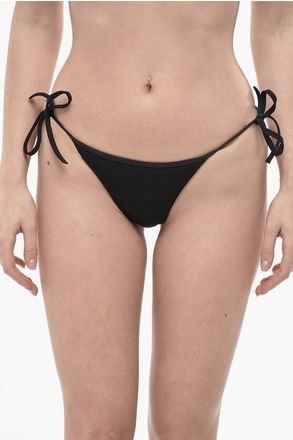 Dsquared2 Tie-Side Bikini Briefs with Print Embellished with Rhineston size 40