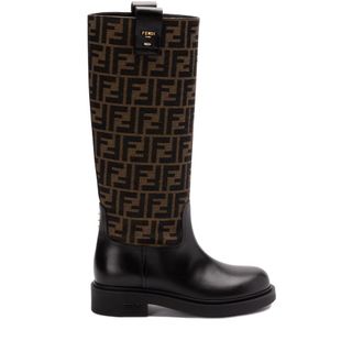 Fendi 35mm FF Jacquard Boots