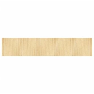 vidaXL Rug Rectangular Light Nature 100x500 cm Bamboo vidaXL