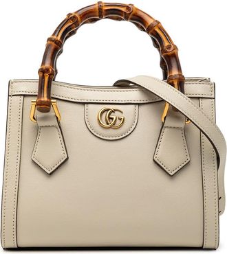 Gucci Pre-owned Gucci Mini Calfskin Bamboo Diana Satchel Ladies 655661 498879
