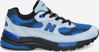 New Balance Made in USA 992 Sneakers Light Arctic Grey / Black / Blue Gemstone