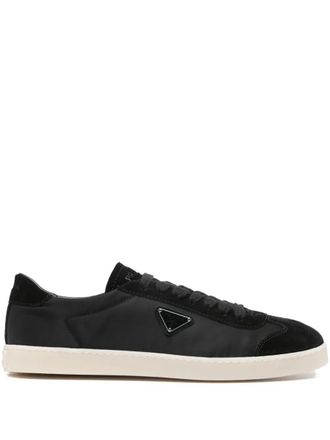 Prada Nylon Sneakers With Suede Inserts Shoes