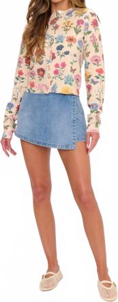 Show me your Mumu Cozy-Chic Cafe Cardigan In French Floral Knit