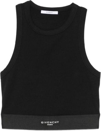 Givenchy Tops, Dames, Zwart, S, Katoen, Cropped Tanktop