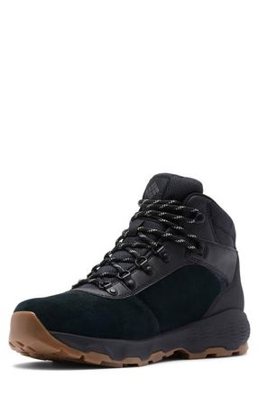 Columbia Newton Wander Waterproof Hiking Boot in Black/Black at Nordstrom, Size 10.5