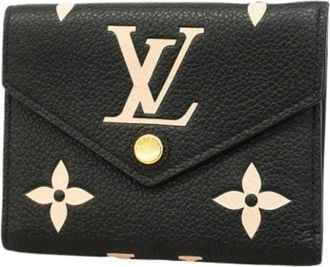 Louis Vuitton Pre-owned Vintage Canvas Tri-fold Wallet - Dames - Vintage Accessoires - Zwart - ONE Size - Vintage