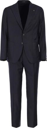 Tagliatore Completo gessato - Blu