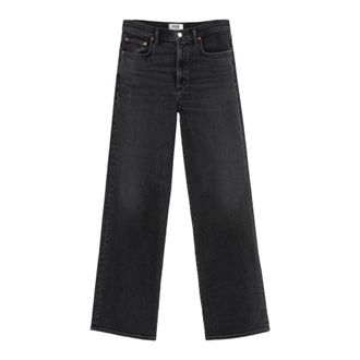 A Gold E Relaxed Straight Jeans - female - Agolde - Straight Fit Jeans - Black - W25 - Jeans