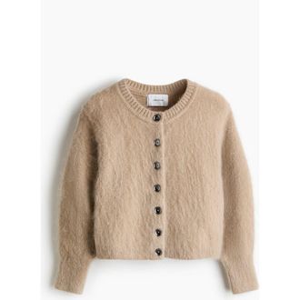 H&M Mohair-blend Cardigan in Beige at Nordstrom, Size X-Small