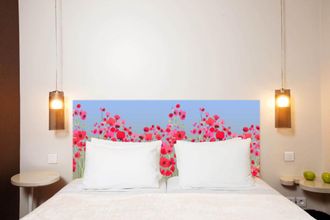 Mademoiselle Tiss Cabecero de tela sin soporte de madera de 160 × 70 cm