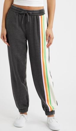 Rip Curl Surf Revival Fleece Track Pants in Washed Black at Nordstrom, Size X-Small
