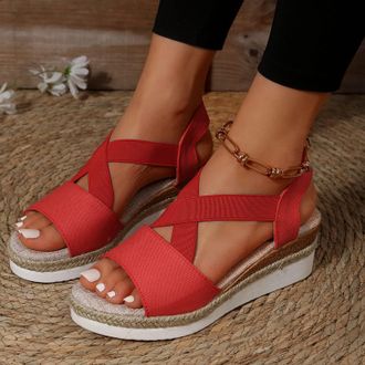 Generic Orthopedic Sandals for Women,2026 Summer Dressy Open Toe Bowknot Casual Walking Platform Wedges Heels Ankle Straps Sandals Beach Comfortable Slip on S