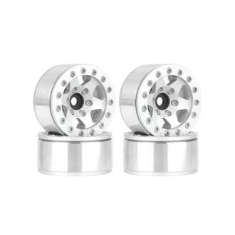 OEM Neum&aacute;tico De Rueda Met&aacute;lica De 1,55 Pulgadas Para Coche De Escalada Con Bordes Plateados Ax90069 Para Jimny Cc01