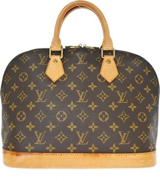 Louis Vuitton Alma Monogram Canvas Brown Canvas Handbag (Pre-Owned)