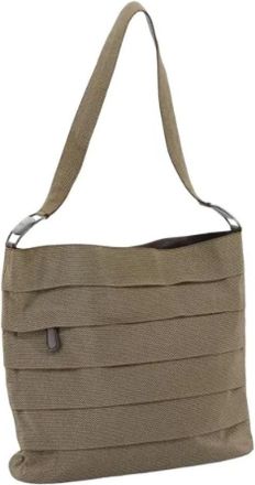 Ferragamo Pre-owned Canvas shoulder-bags - Dames - Vintage Schoudertas - Bruin - ONE Size - Vintage