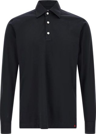 Kiton Positano Polo Shirt - Heren - Polos - Blauw - 3XL - Katoen - Tops