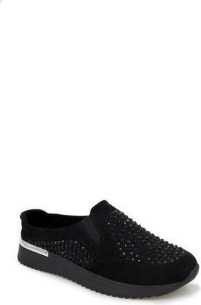 Kenneth Cole Reaction Cameron Rhinestone Sneaker Mule in Black Knit at Nordstrom Rack, Size 6.5