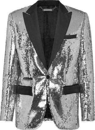 Philipp Plein Blazer Met &Eacute;&eacute;n Knoop Slim Fit