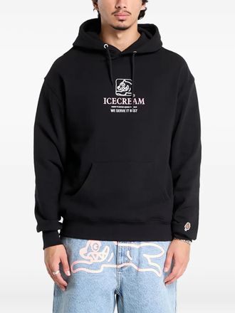 Icecream Serve It Best hoodie - Black