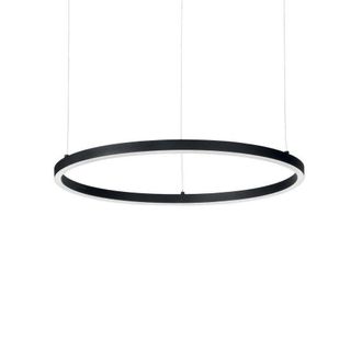 Netlighting Oracle Integrated LED Circle Ceiling Pendant Lamp 1 Light Black 3000K