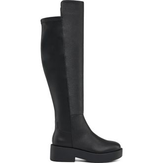 J/Slides Dream Leather Over The Knee Boot in Black at Nordstrom, Size 7.5