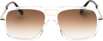 Marc Jacobs Womens Crystal Black Sunglasses - Dark Red - One Size