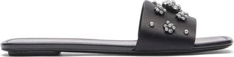 Stuart Weitzman Poppy Flat Slide - Dames - Sandalen - Zwart - 36 EU - Schoenen