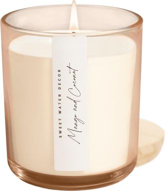 Sweet Water Decor 12oz Tinted Glass Jar Candle - Sweet Scents in Mango & Coconut at Nordstrom