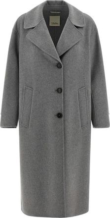 Max Mara Smm Zoe Coat - Dames - Mantel - Grijs - M - Wol - Jassen