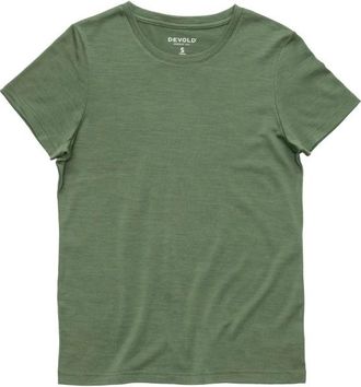 Devold Classic Tee Merinoshirt f&uuml;r Damen | oliv