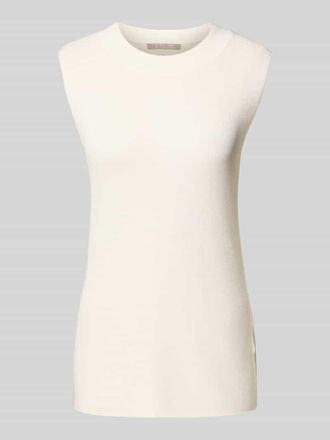 Christian Berg Stricktop mit Rundhalsausschnitt in Ecru, Gr&ouml;&szlig;e 38