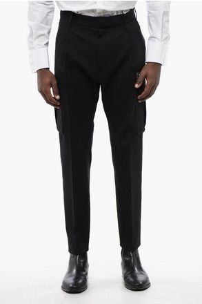 Dsquared2 Single-Pleated Virgin Wool Cargo Pants size 50