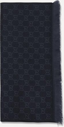 Gucci Sciarpa in lana con ricamo GG Supreme Woman UNI