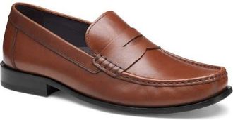 Johnston & Murphy Humphrey Penny Loafer in Tan Full Grain at Nordstrom, Size 10.5