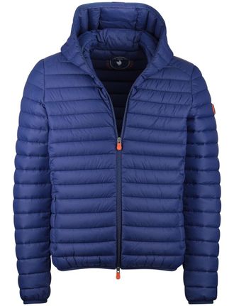 Save The Duck Blauw zomerjas Save the Duck gewatteerd nylon capuchon