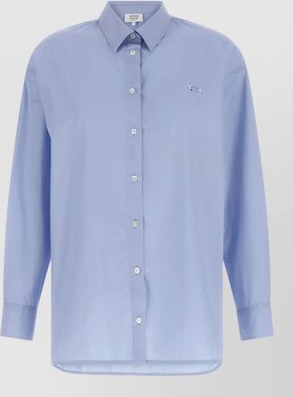 Maison Kitsun&eacute; cotton long-sleeve shirt