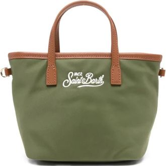 MC2 Saint Barth Handbags, female, Green, Size: ONE SIZE City Bag Mini Nylon
